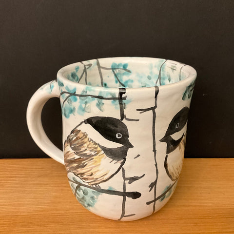 Chickadee mug on White