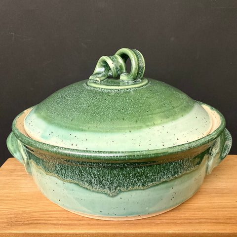 Green Lidded Casserole - 6 Qt