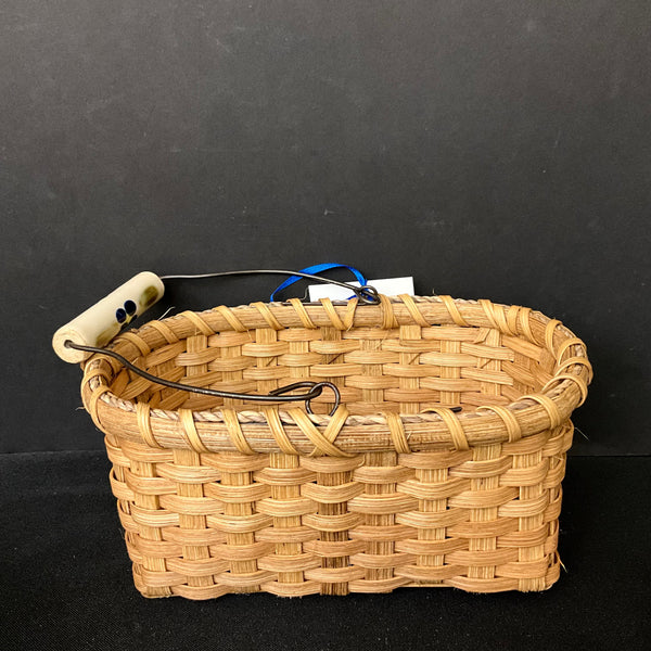 Small  Basket with Ceramic Handle