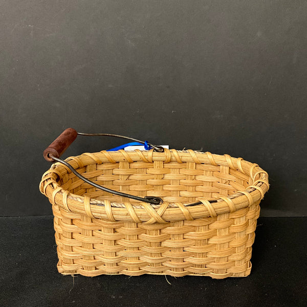 Small  Basket with Wood Handle