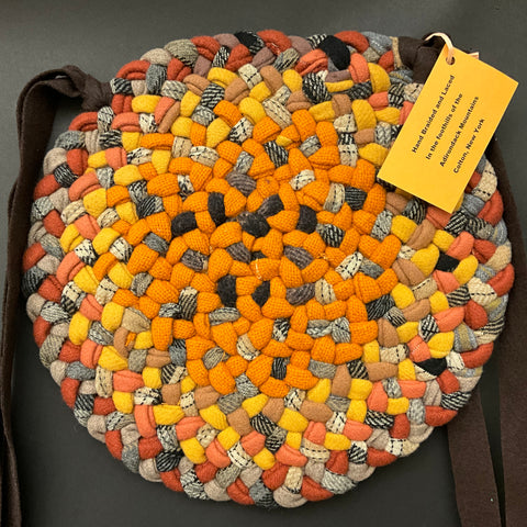 Chair Pad Braided wool in Autumn Colors