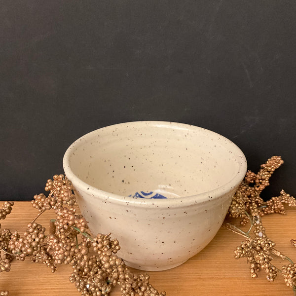 Tiny Bowl with Blue Dancers Interior