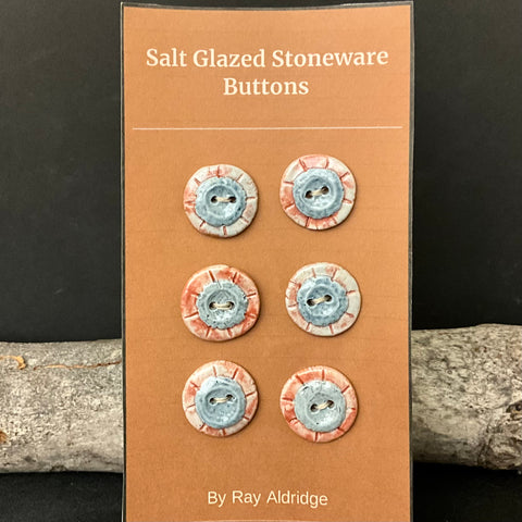 6 Buttons - Red & Blue Circles