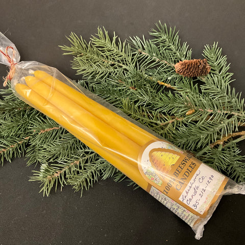 Beeswax Taper candles - set of 4