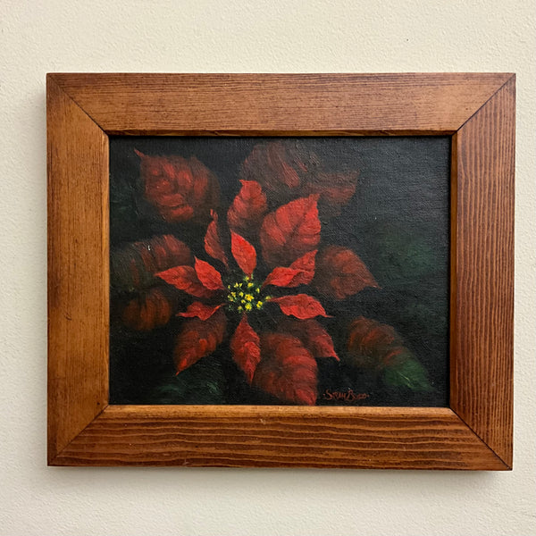 Poinsettia - original acrylic & oil