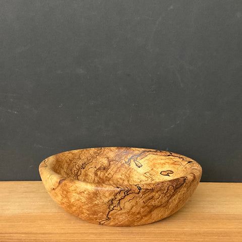 5” Spalted Silver Maple Wood Bowl #302