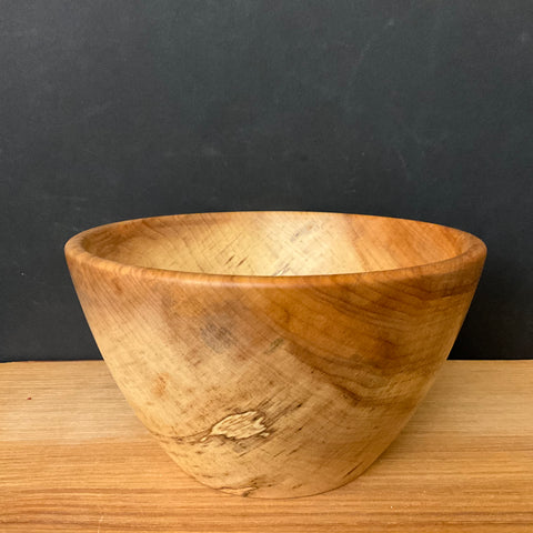 6” Deep Sugar Maple Wood Bowl #306