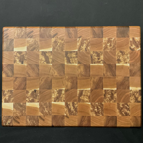 Cherry & Silver Maple Endgrain Cutting Board #268