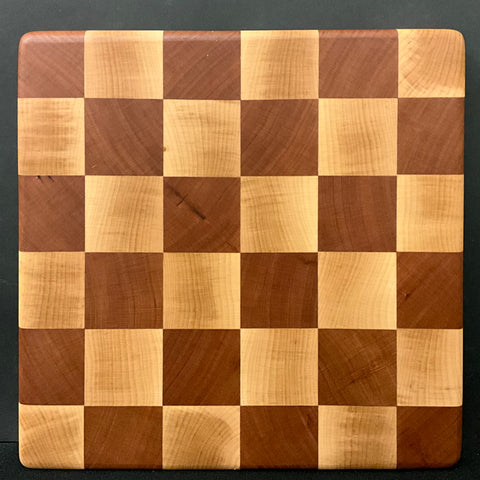 Cherry & Sugar Maple Endgrain Cutting Board #266