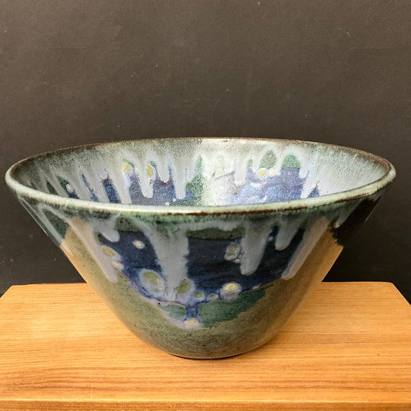 Deep Bowl in Blues & Green