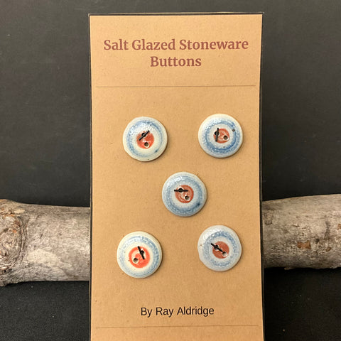 5 Buttons - Blue and Orange