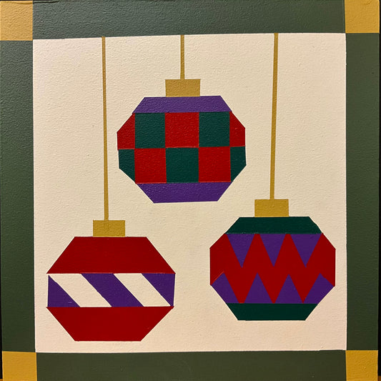 Barn Quilt Ornaments 1’ x 1’