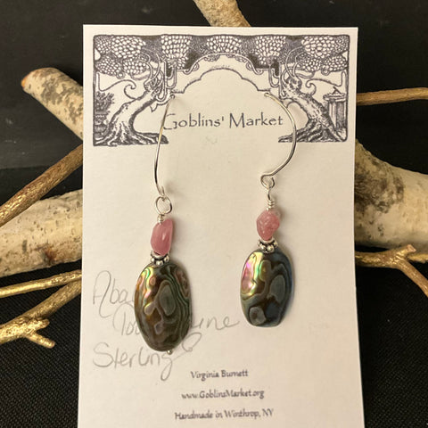 Abalone & Tourmaline Earrings