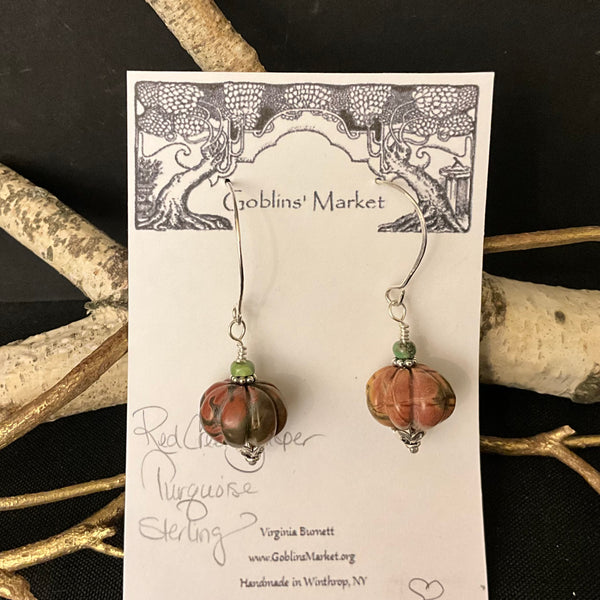 Red Creek Jasper Melons Earrings