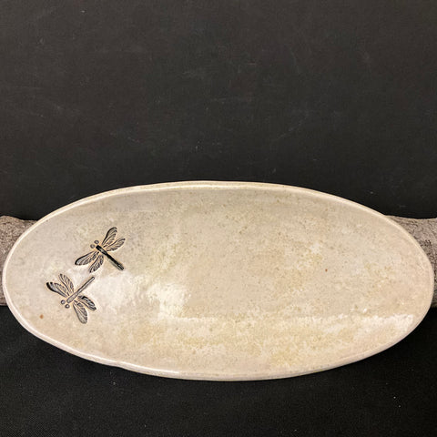 Spoon Rest Dragonflies Micropearl Glaze