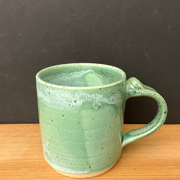 Mug in Light Greens, Linda Petroccione, DeKalb Junction, NY