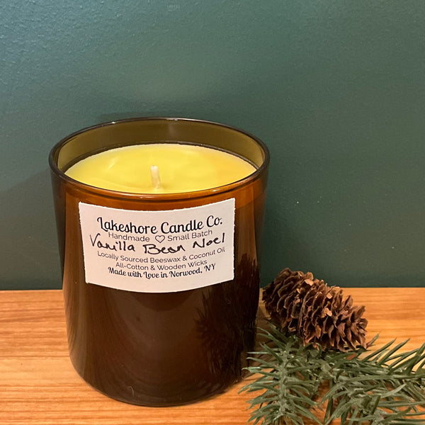 Vanilla Bean Beeswax Candle 8oz