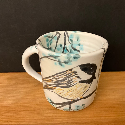 Petite Chickadee mug on White