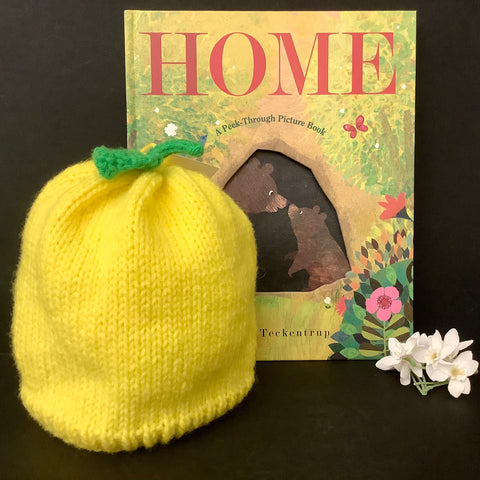 Hand Knitted Lemon Baby/toddler Hat, Donna McGill, Potsdam, NY