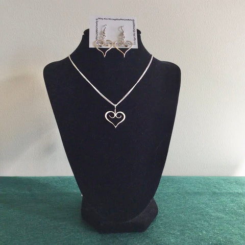 Silver Open Heart Jewelry
