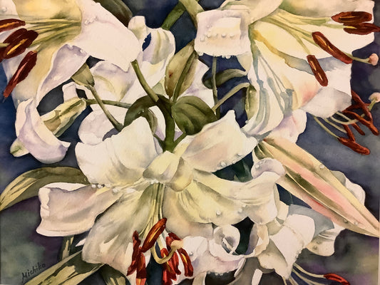 “Casablanca Shadow", Framed Print from an Original Watercolor