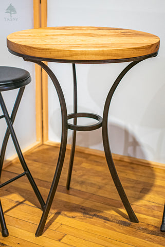 “Bistro” Table, Hand-forged Iron and Hand-milled Cherry, James Gonzalez, Potsdam, NY