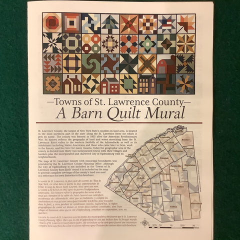 “Towns of St Lawrence County” Barn Quilt Mural Interpretive Brochure