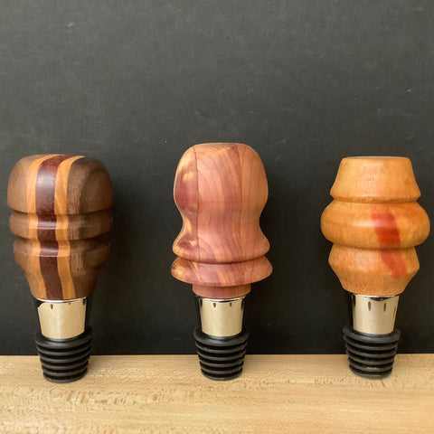 Assorted Wooden Wine Stoppers, Frank DiLeonardo, Watertown, NY