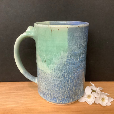 Mug in Frosted Celadon & Blue