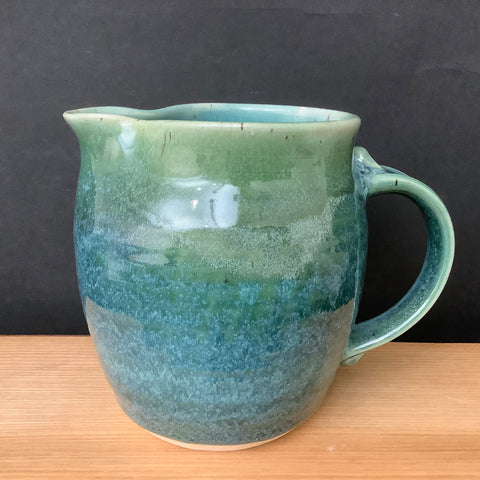 Pitcher in Dark Turquoise and Green