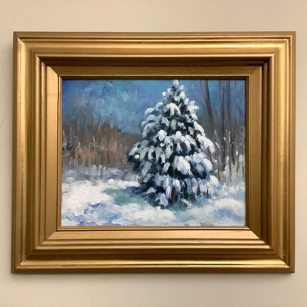 “After the Snowstorm”  Oil on Canvas Board