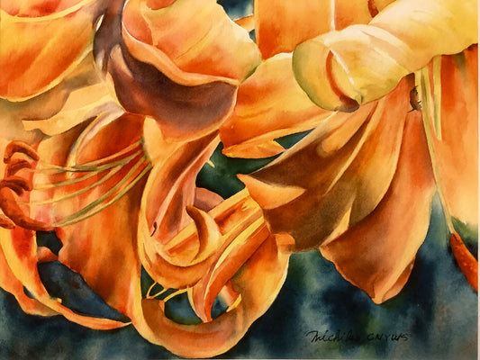 “African Queen", Matted Print from an Original Watercolor