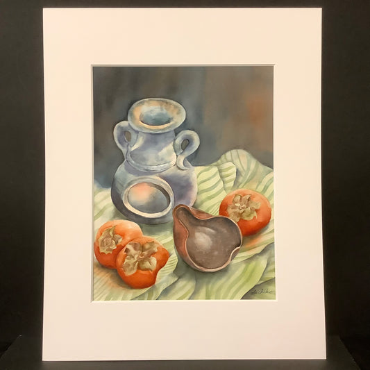 “My Favorite Things” Matted Original Watercolor