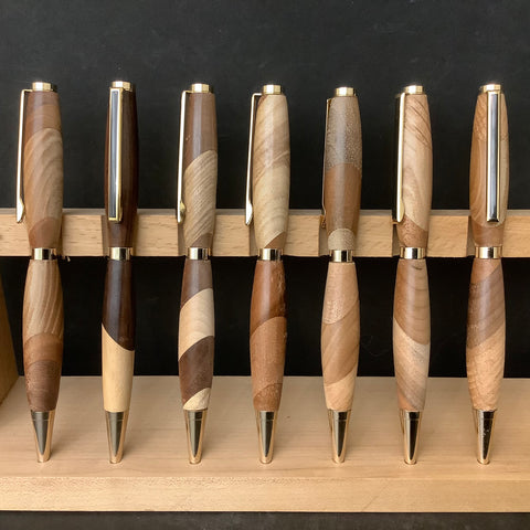 Assorted Wooden Slimline Pens, Frank DiLeonardo, Watertown, NY