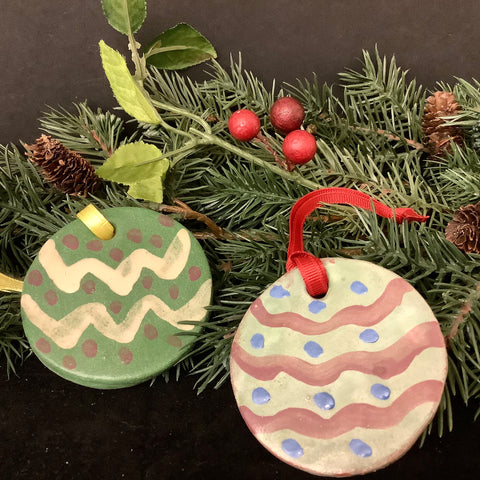 Ceramic Ball Christmas Ornaments