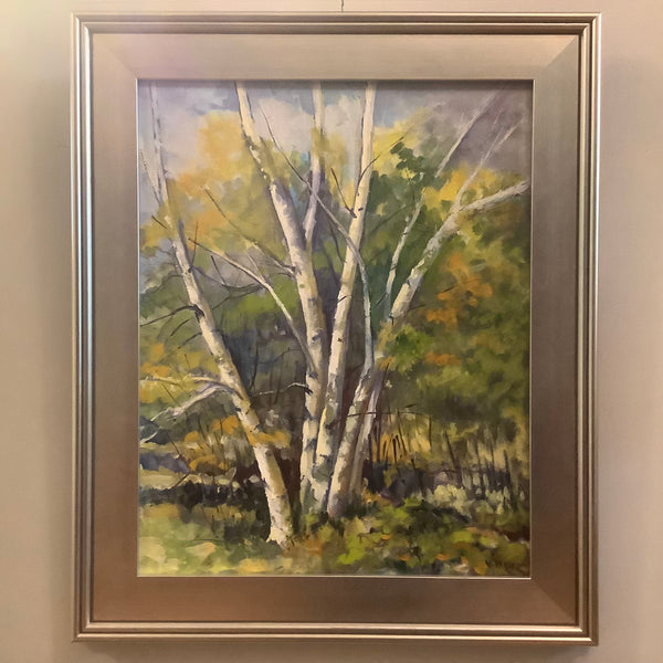 “Autumn Birches” Oil on Canvas