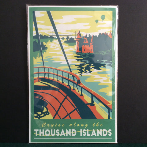 Vintage Travel Poster Thousand Islands