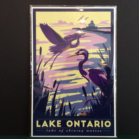 Vintage Travel Poster Lake Ontario