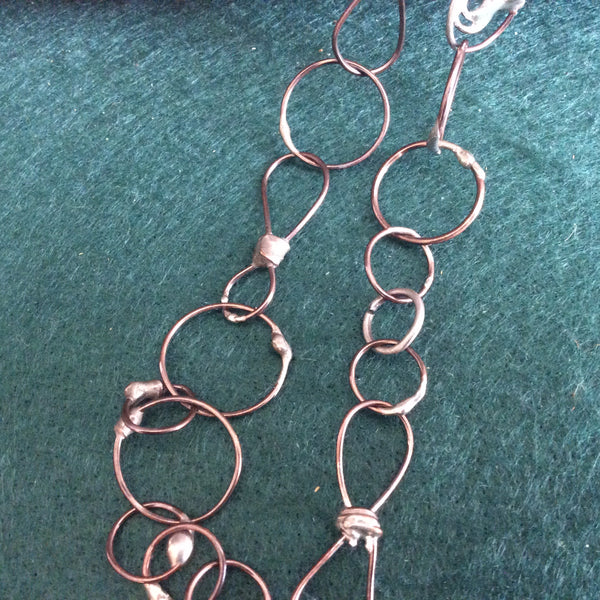 Daisy Shard Pendant with Handmade Chain
