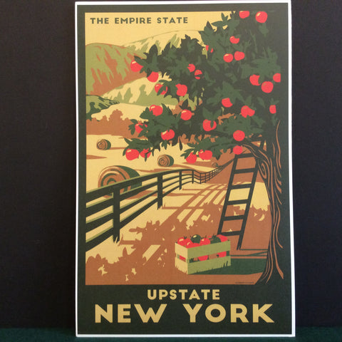 Vintage Travel Poster Upstate New York