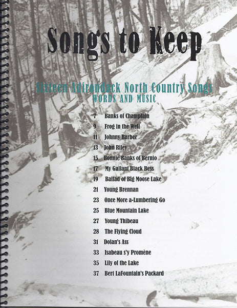 Songs to Keep Songbook